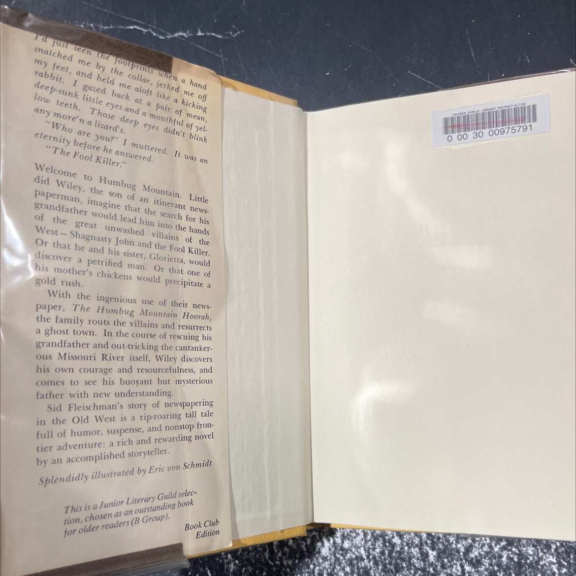 humbug mountain book, by Albert Sidney Fleischman, 1978 Hardcover image 4