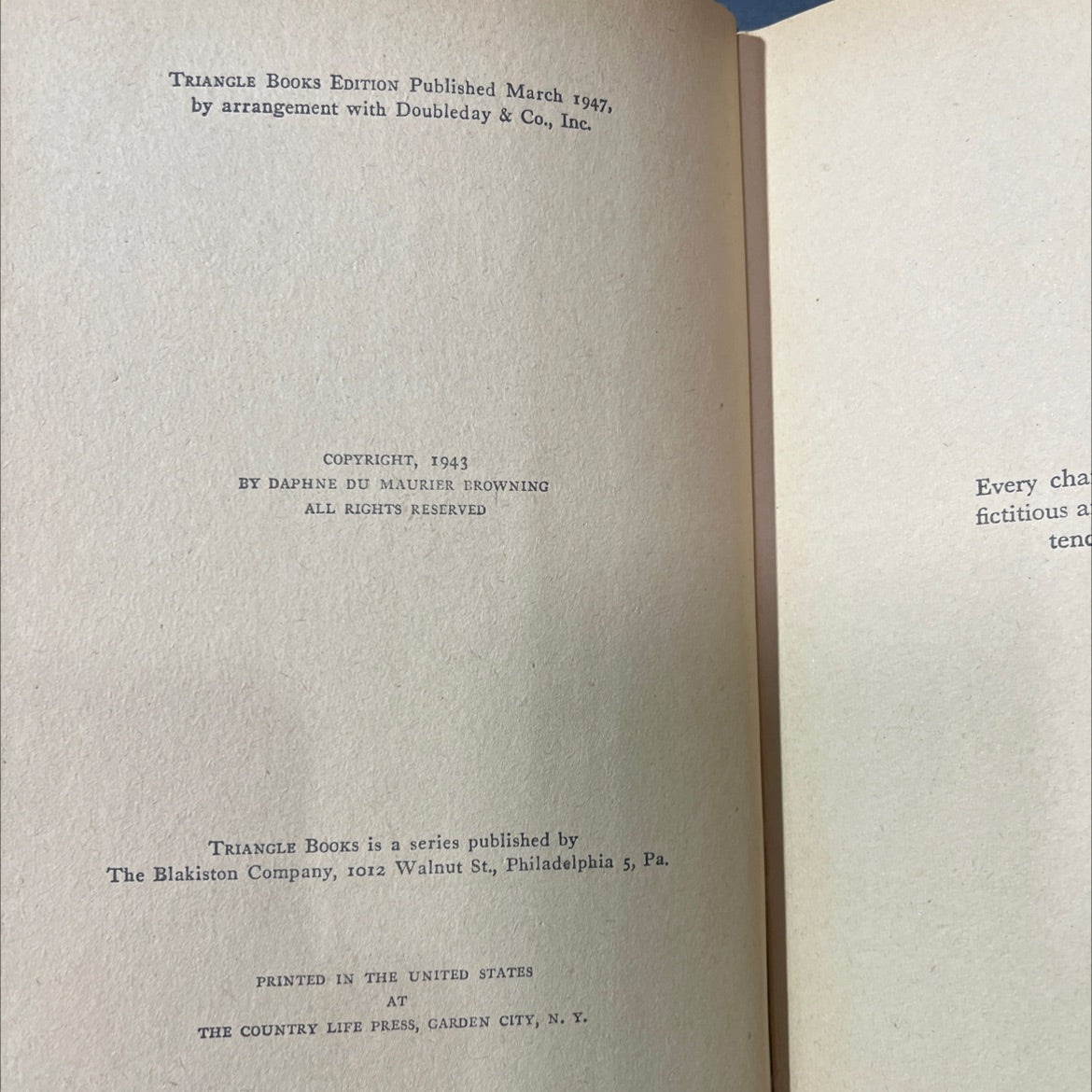 hungry hill book, by daphne du maurier, 1947 Hardcover image 3