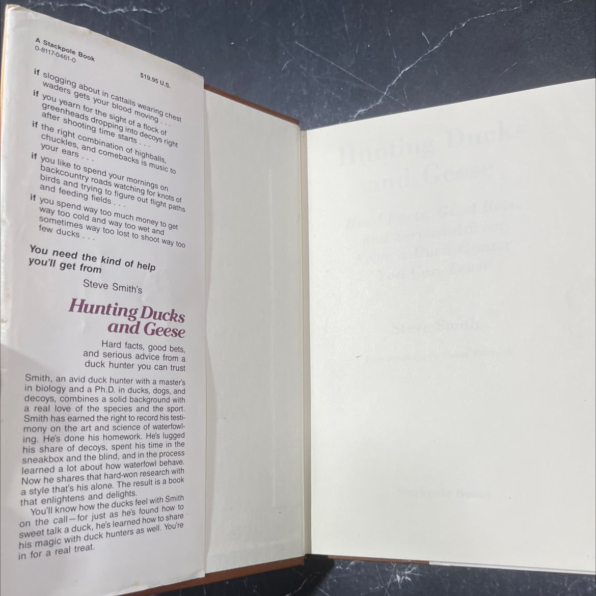 hunting ducks and geese hard facts good bets and serious advice from a duck hunter you can trust book, by Steve Smith, image 4