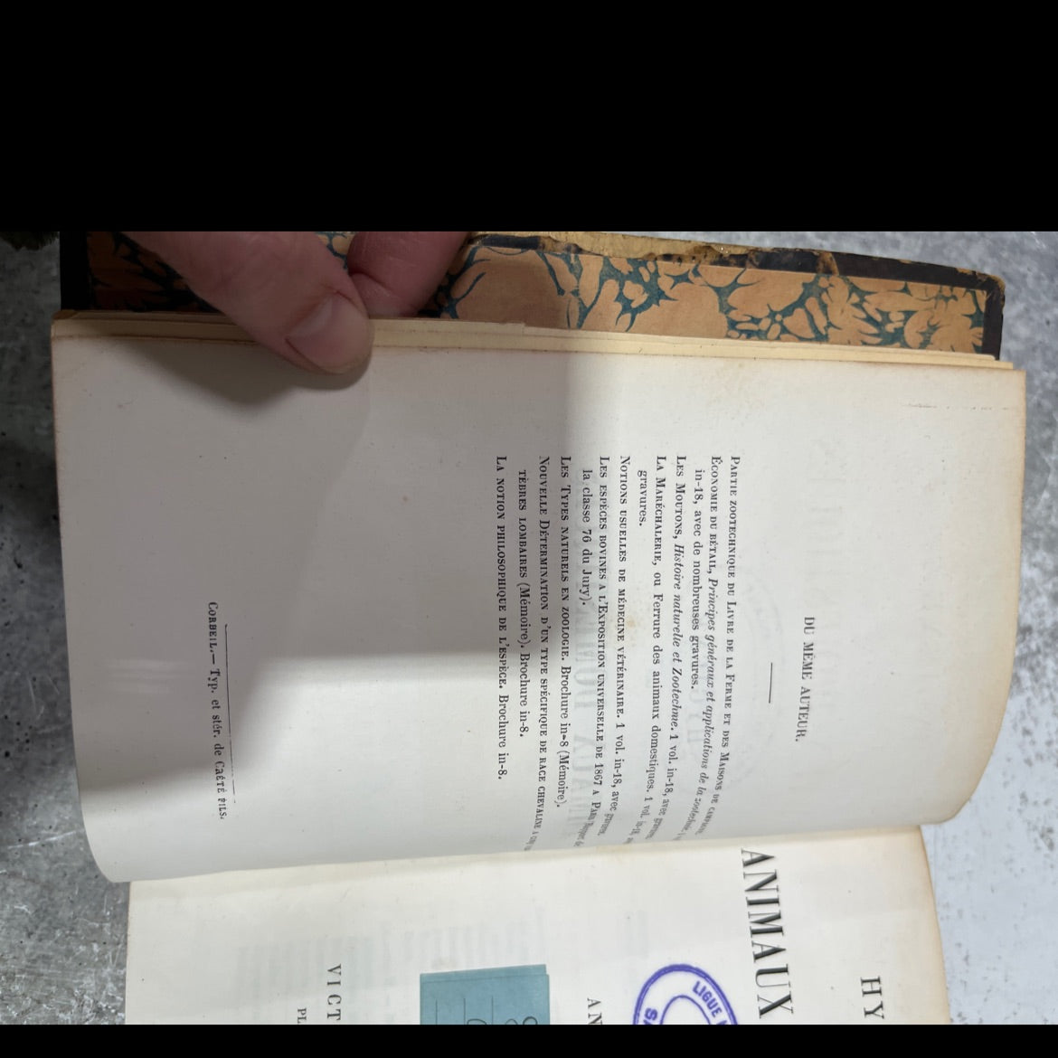 hygiene of domestic animals book, by André Sanson, 1920 Hardcover image 3