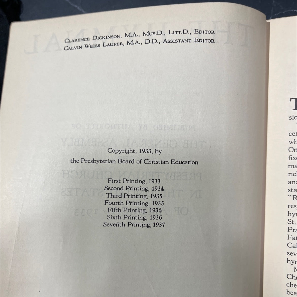 hymnal published by authority of the general assembly of the presbyterian church in the united states of america book, image 3