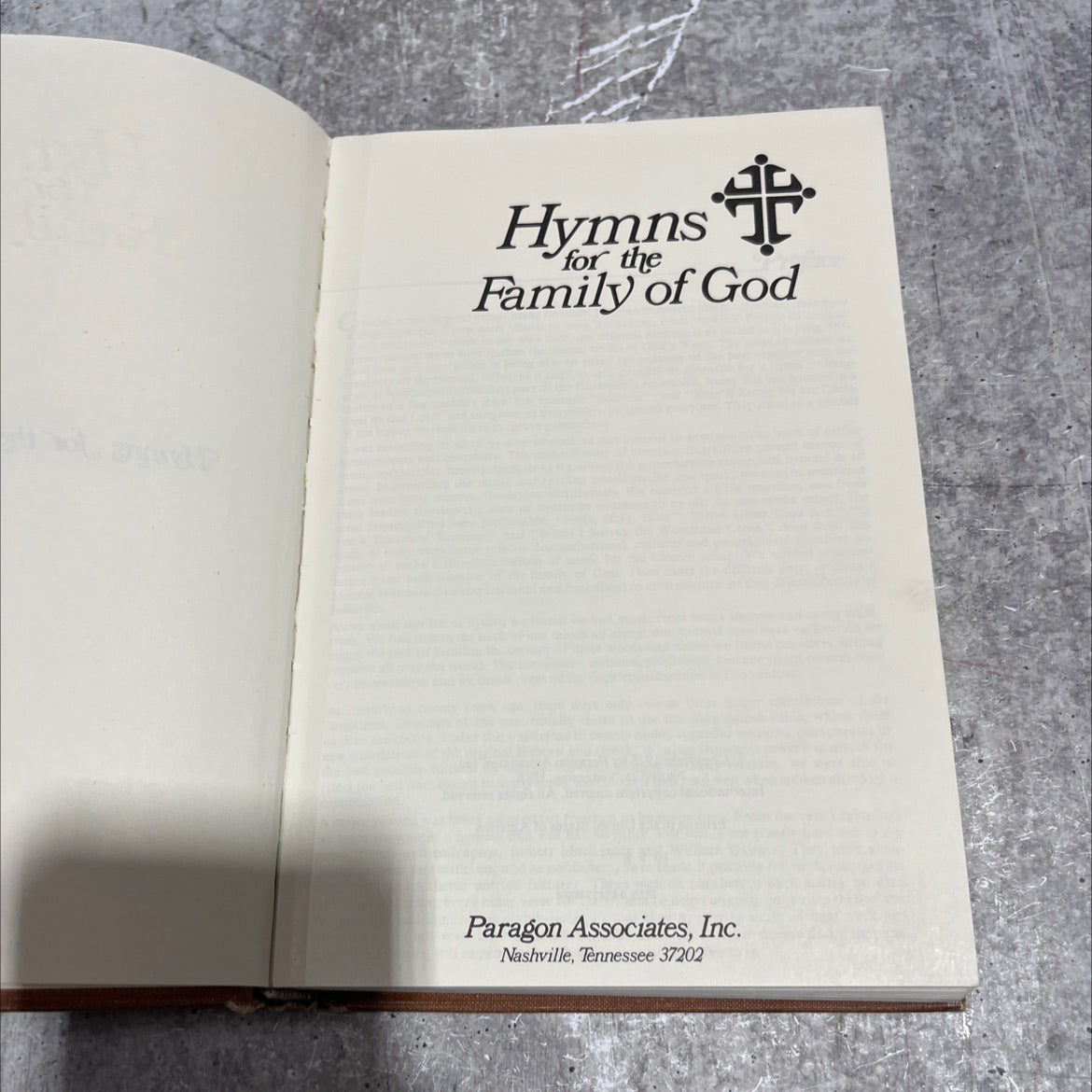 hymns + for the family of god book, by unknown, 1976 Hardcover image 2