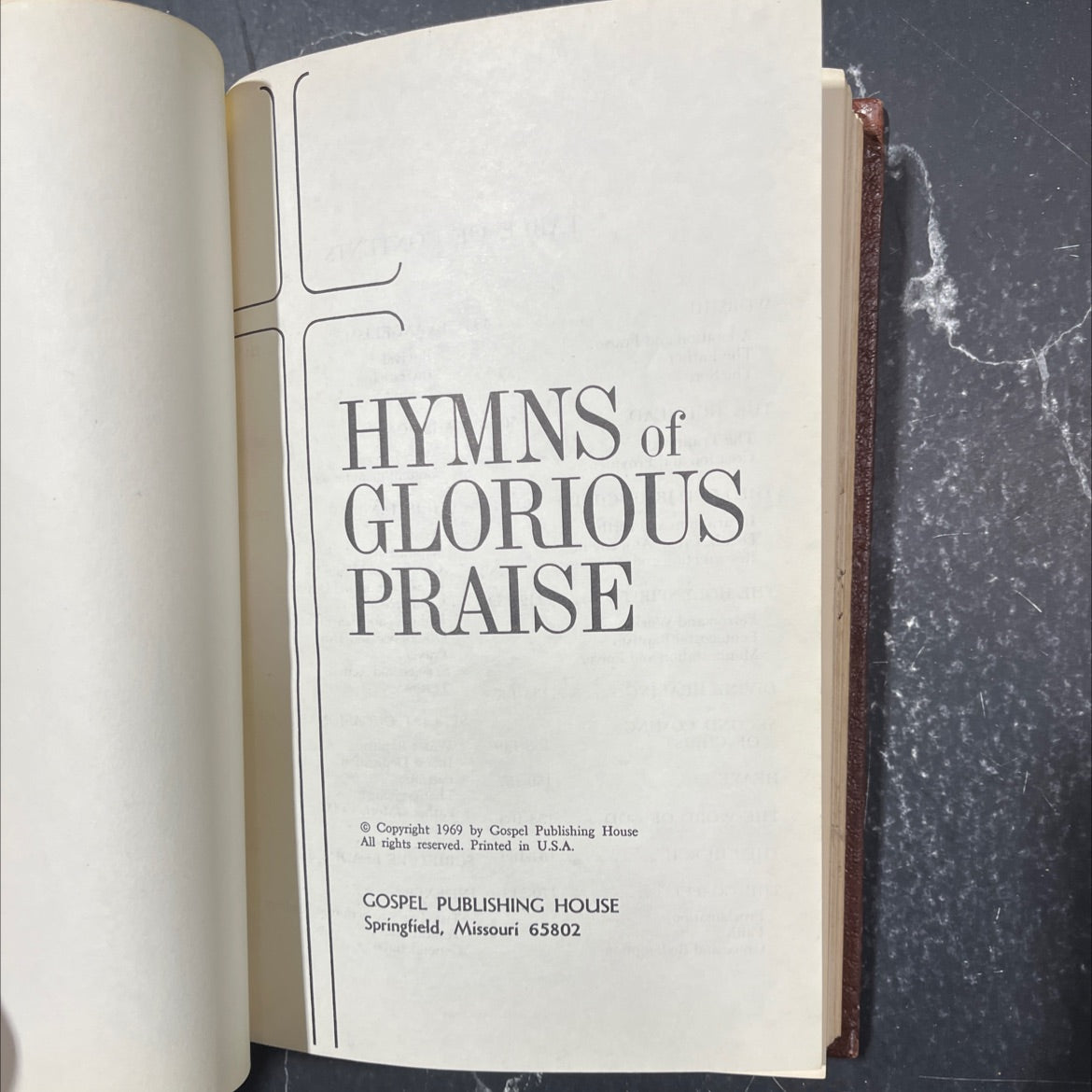 hymns of glorious praise book, by unknown, 1969 Hardcover image 2