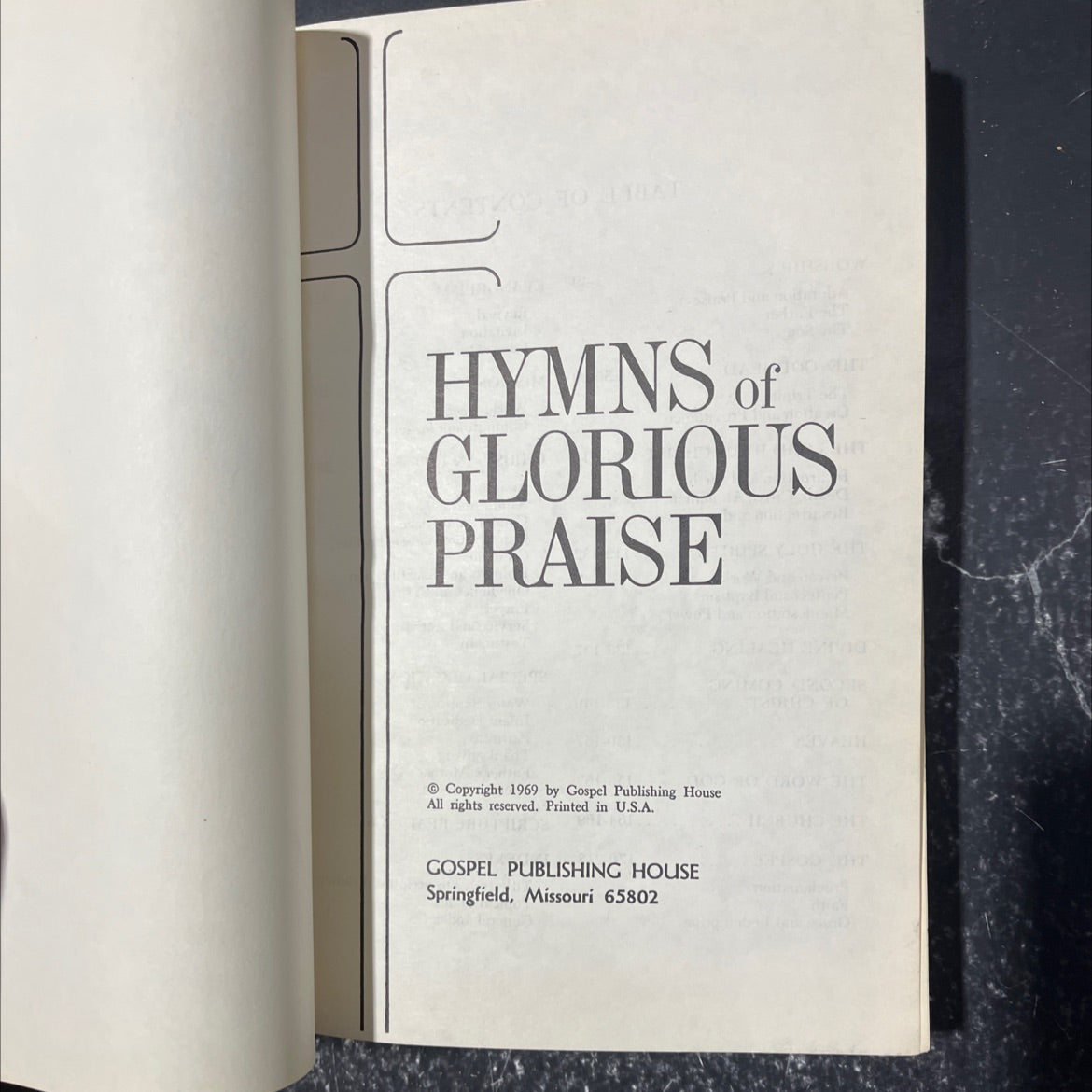 hymns of glorious praise book, by unknown, 1969 Hardcover image 2