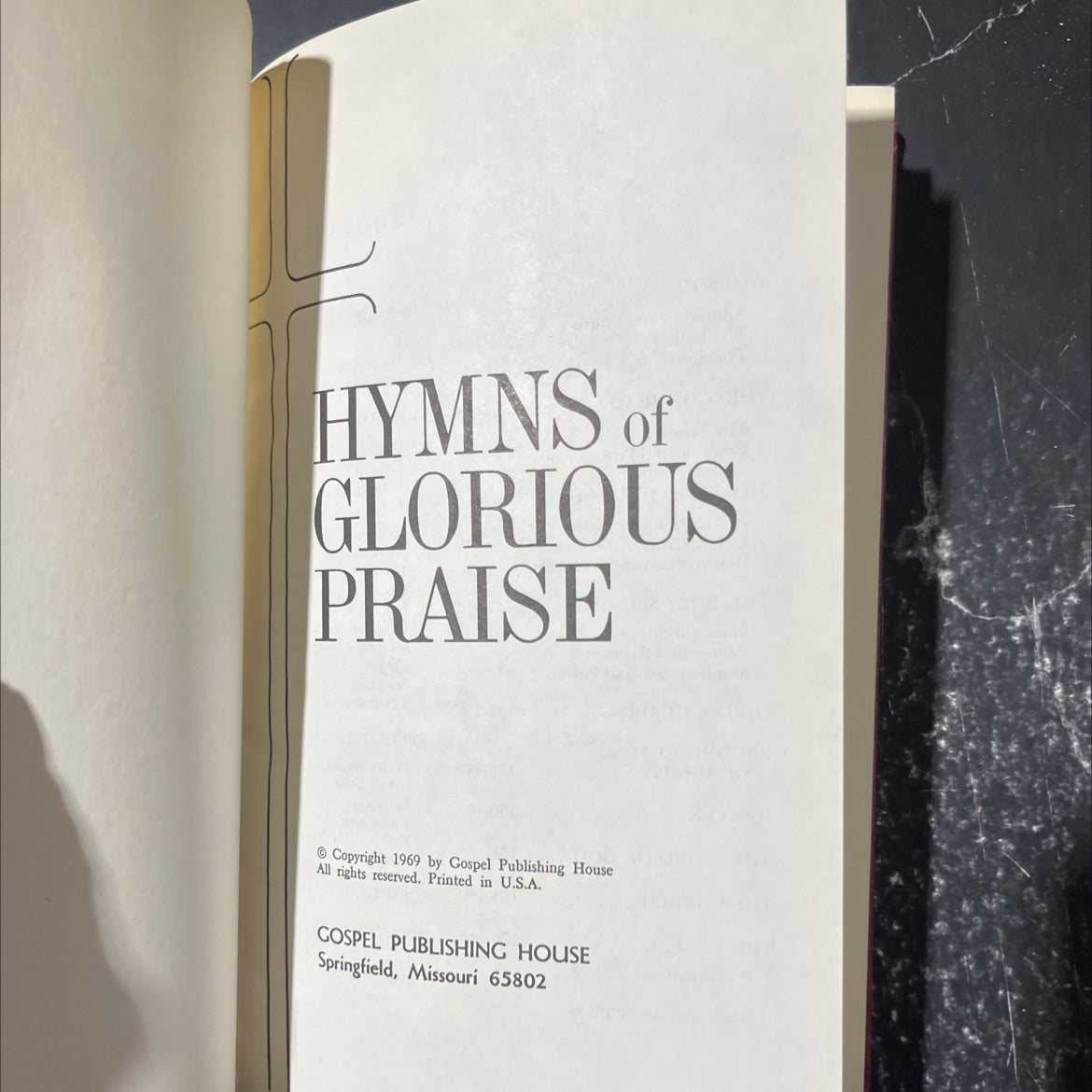 hymns of glorious praise book, by unknown, 1969 Hardcover image 2