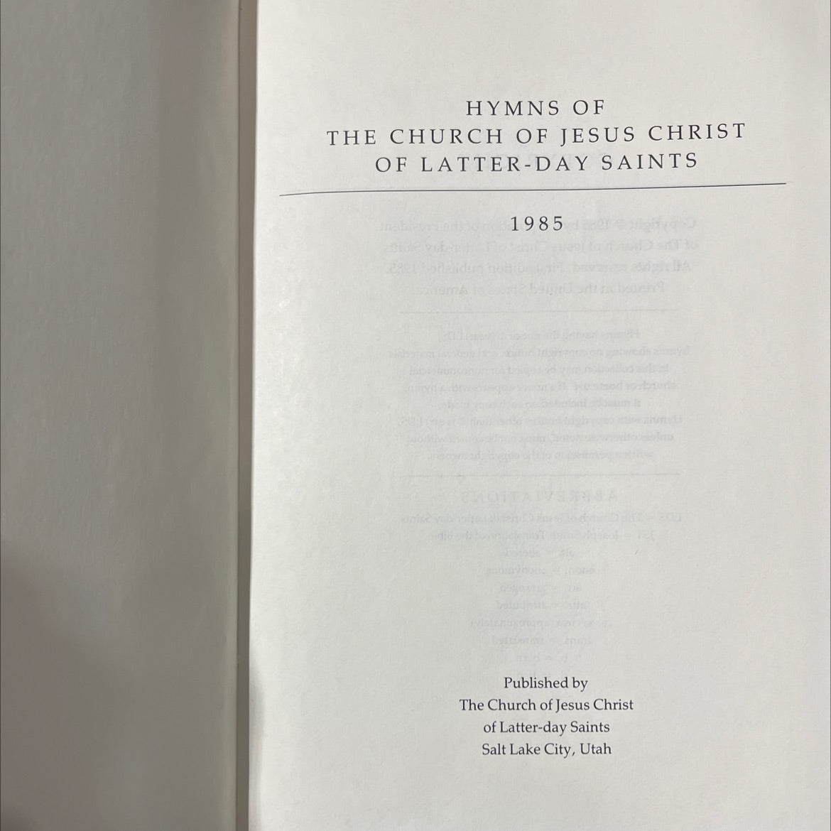 hymns of the church of jesus christ of latter-day saints book, by Corporation of the President of The Church of Jesus image 2