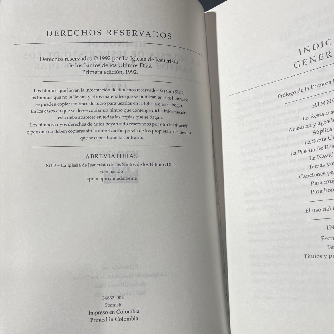 hymns of the church of jesus christ of latter-day saints book, by unknown, 1993 Hardcover image 3