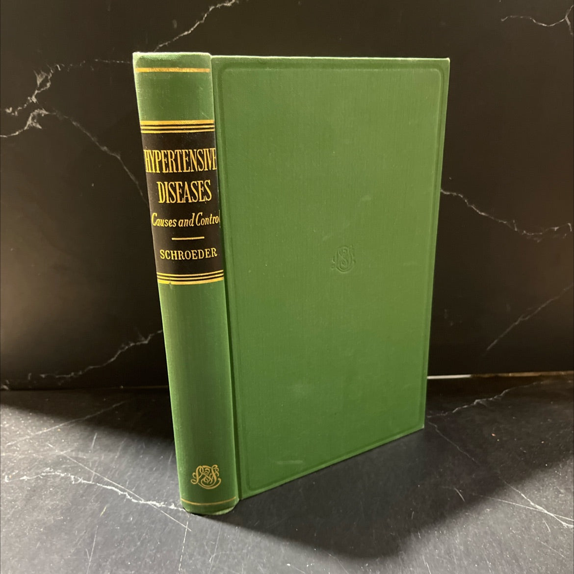 SIGNED hypertensive diseases causes and control book, by henry a. schroeder, m.d., f.a.c.p., 1953 Hardcover, Vintage image 1