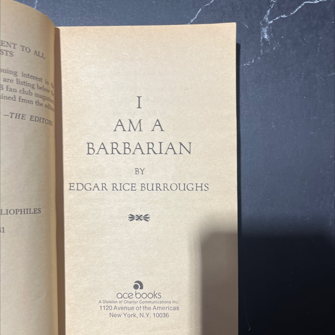 i am a barbarian book, by edgar rice burroughs, 1967 Paperback image 2