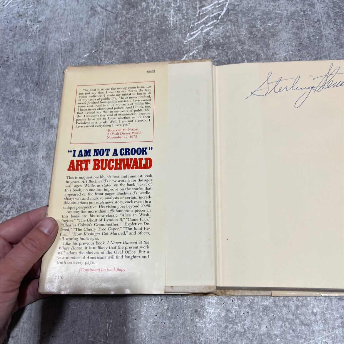 i am not a crook book, by art buchwald, 1974 Hardcover image 4