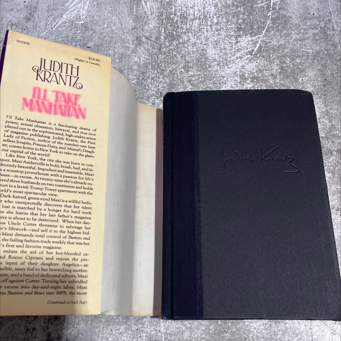 i'll take manhattan book, by judith krantz, 1986 Hardcover image 4