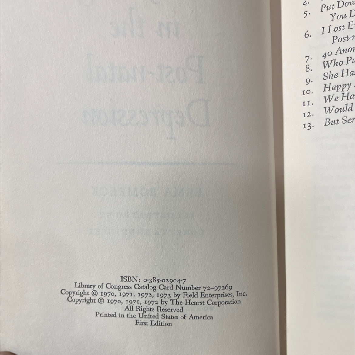 i lost everything in the post-natal depression book, by erma bombeck, 1973 Hardcover image 3