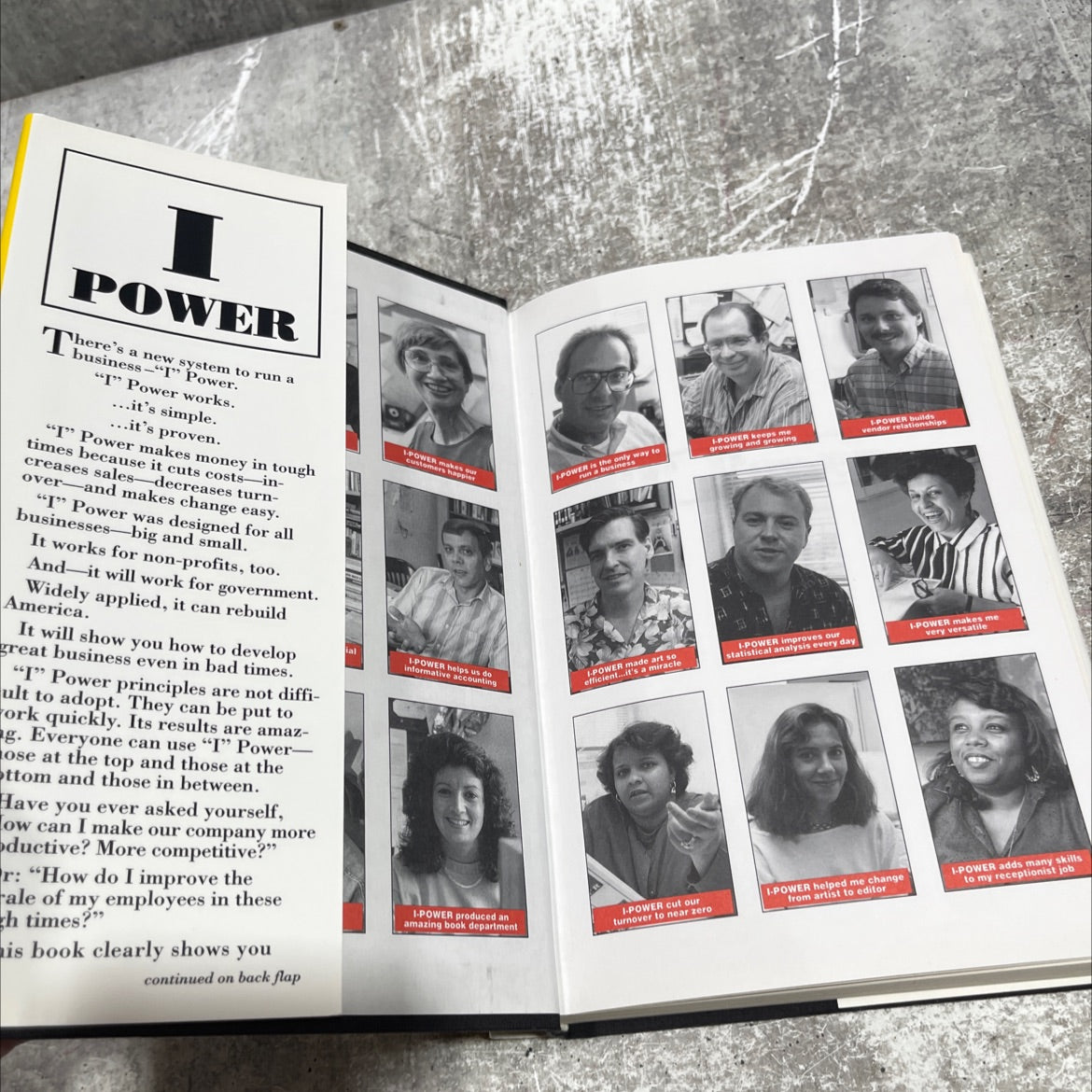 i power: the secrets of great business in bad times book, by Martin Edelston and Marion Buhagiar, 1995 Hardcover image 4