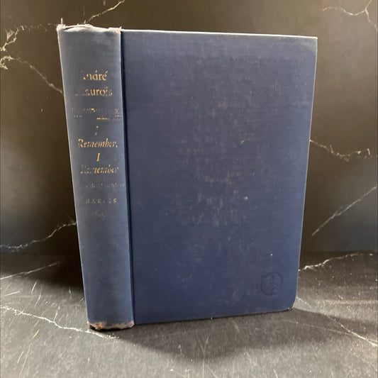 i remember, i remember book, by André Maurois, 1942 Hardcover image 1