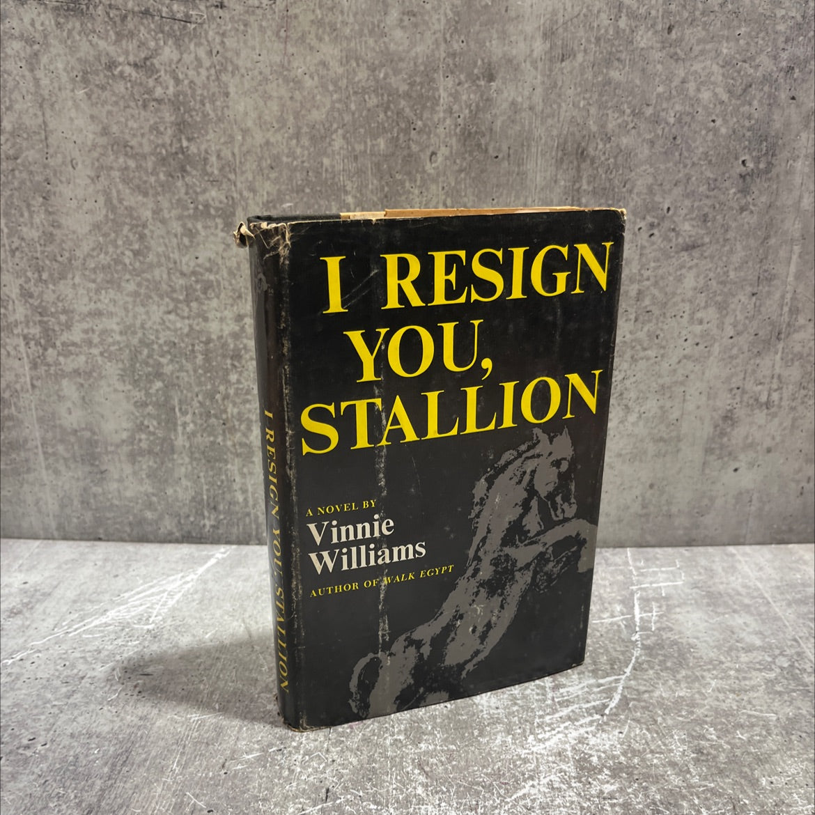 i resign you, stallion book, by vinnie williams, 1965 Hardcover image 1