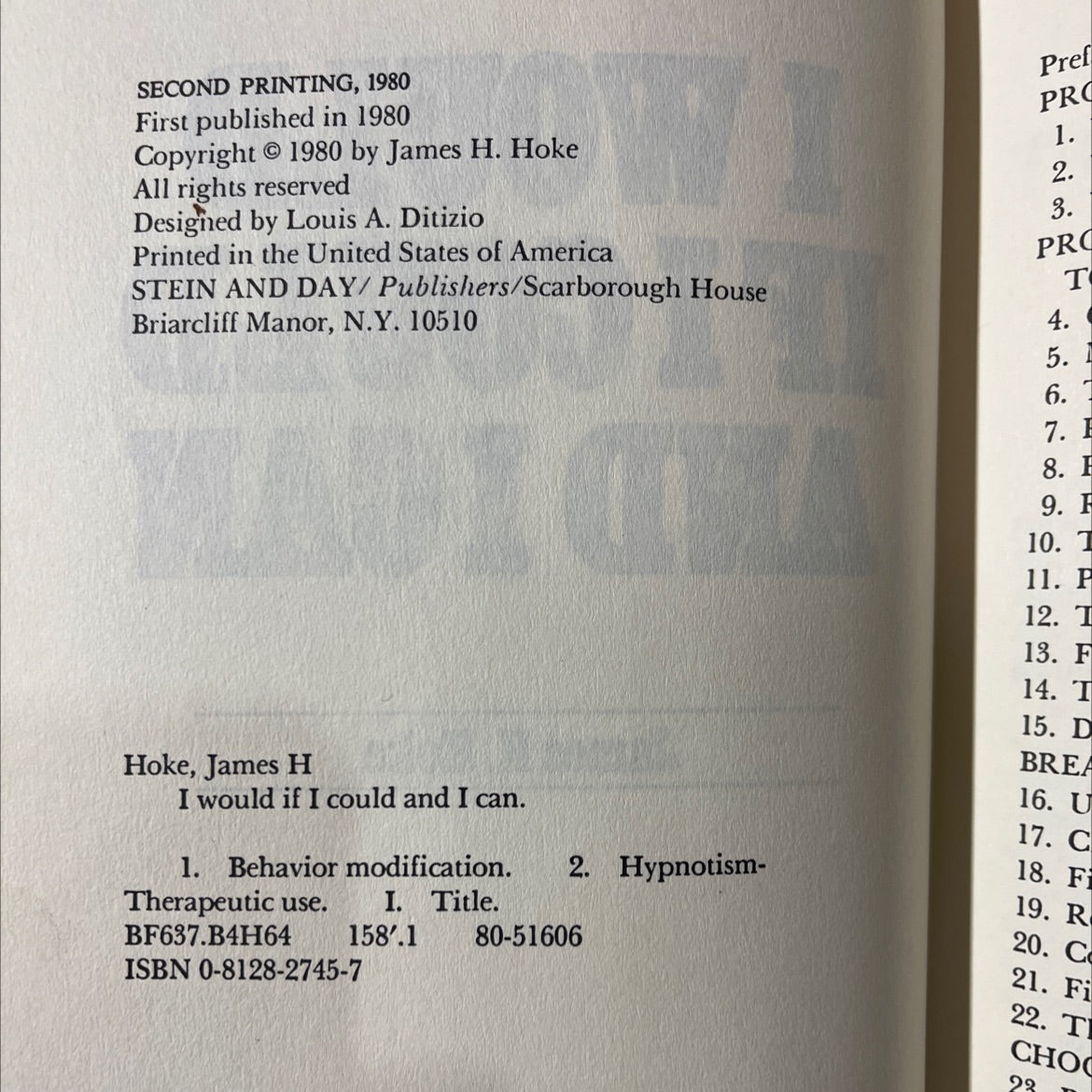 i would if i could and i can book, by James H. Hoke, 1980 Hardcover image 3