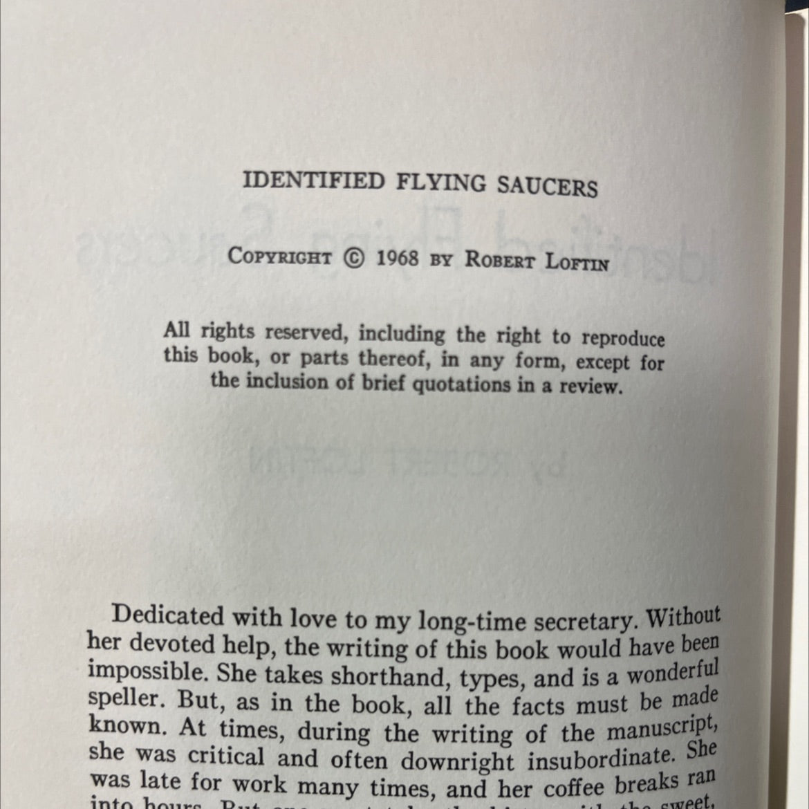 identified flying saucers book, by robert loftin, 1968 Hardcover image 3