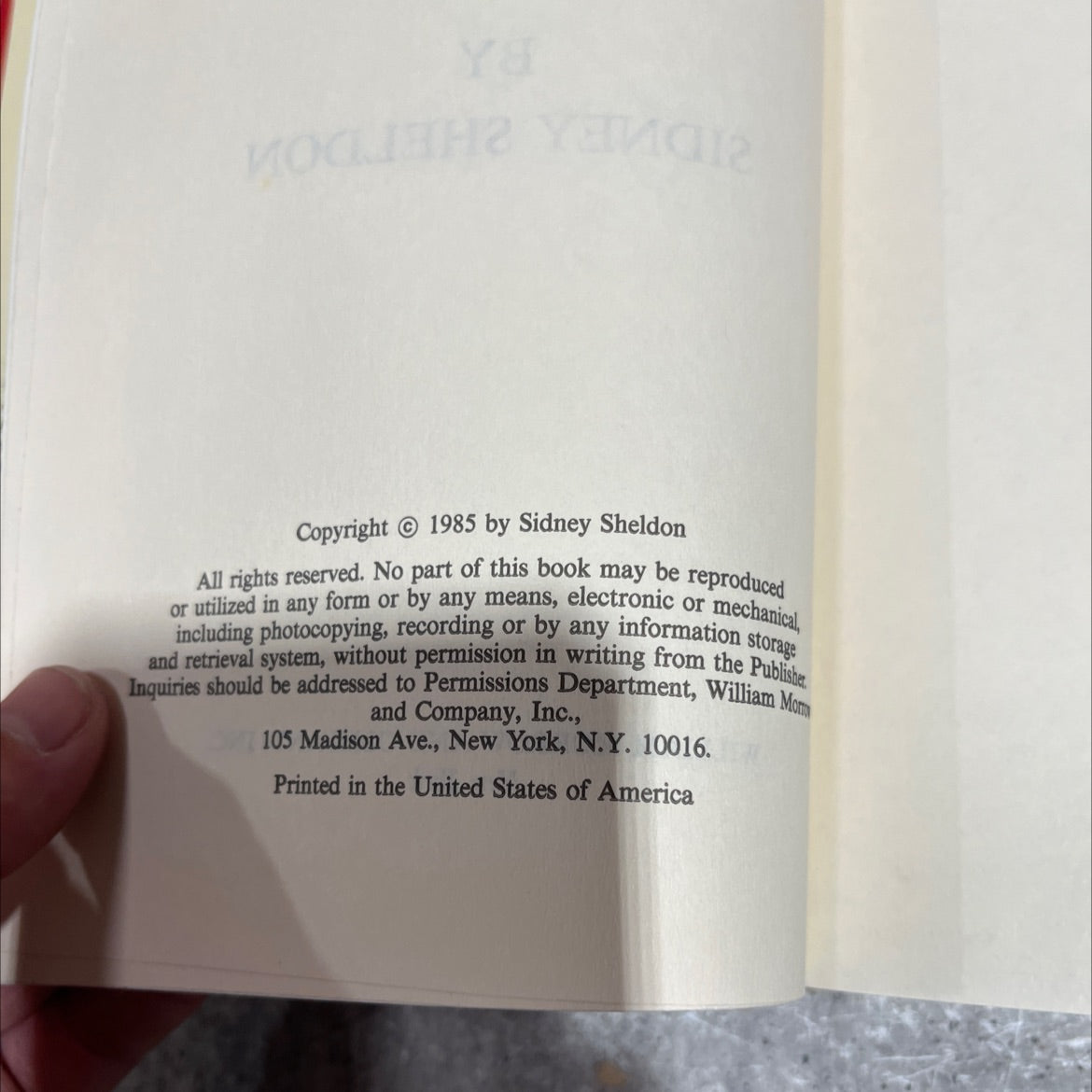 if tomorrow comes book, by sidney sheldon, 1985 Hardcover image 3