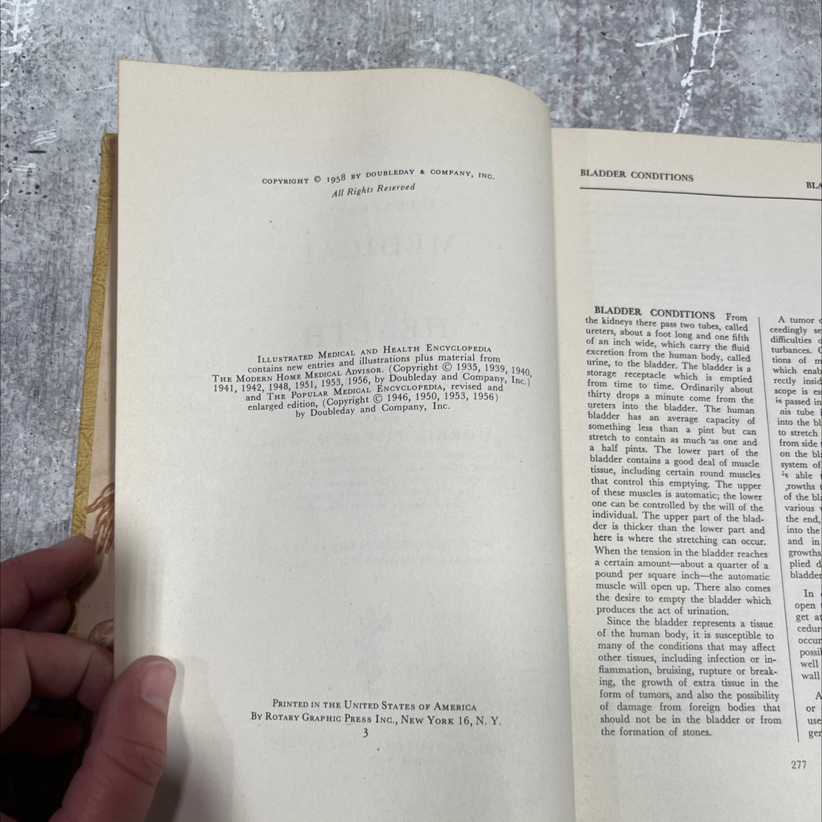 illustrated medical and health encyclopedia book, by morris fishbein, m.d., 1958 Hardcover image 3