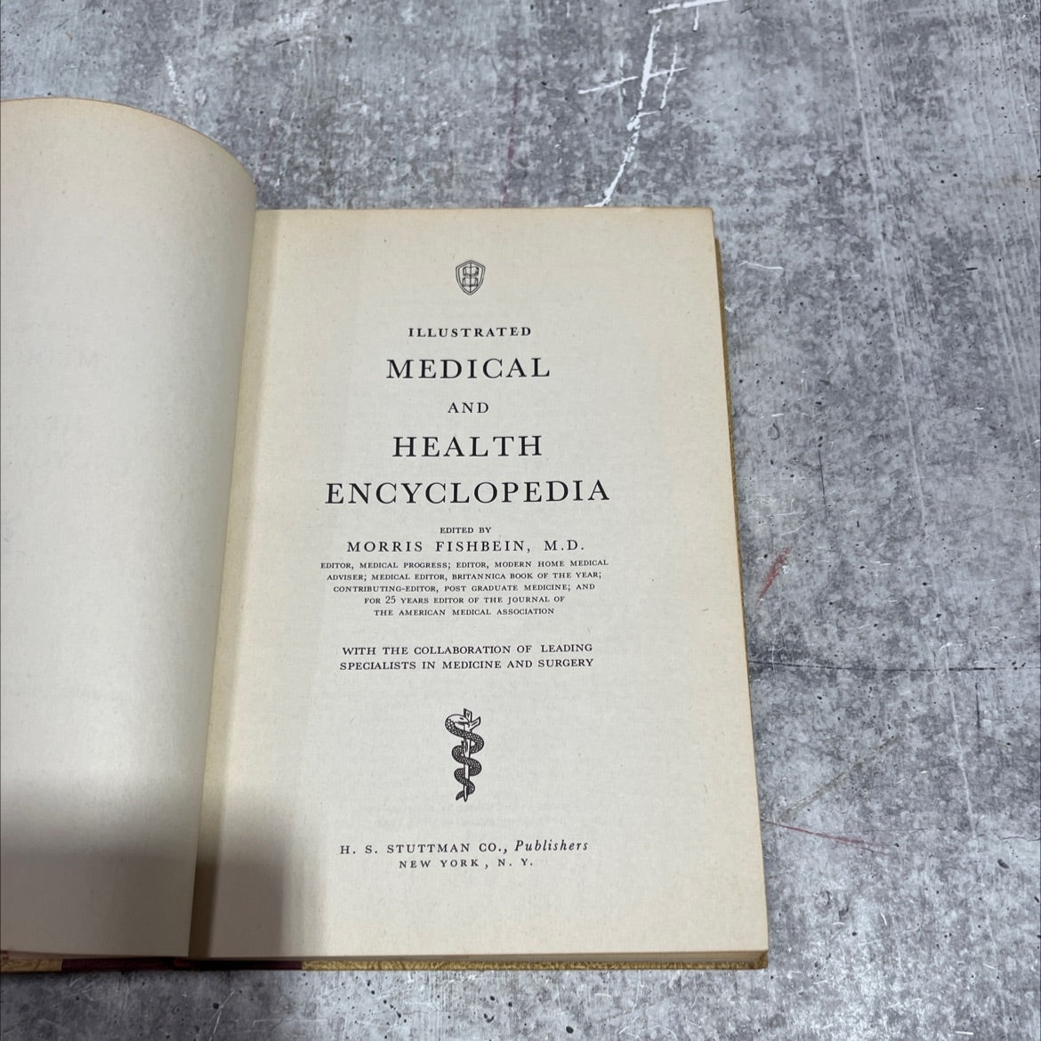 illustrated medical and health encyclopedia book, by morris fishbein, m.d., 1958 Hardcover image 2