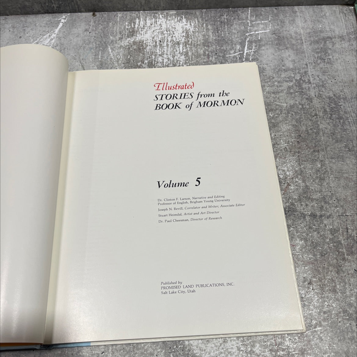 illustrated stories from the book of mormon volume 5 book, by dr. clinton f. larson, joseph n. revill, stuart heimdal, image 2