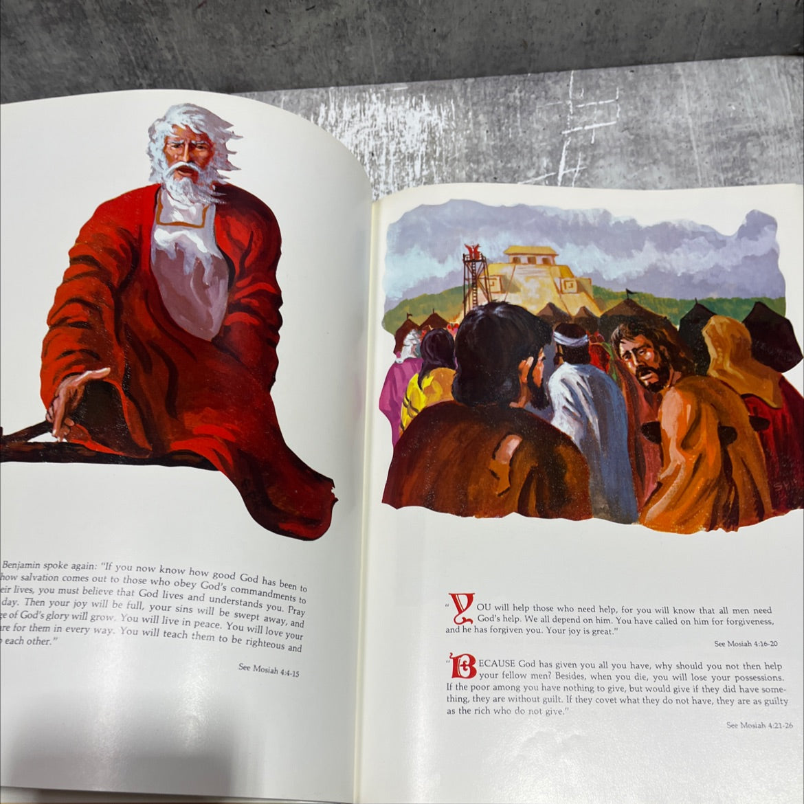illustrated stories from the book of mormon volume 6 book, by dr. clinton f. larson, 1970 Hardcover image 4