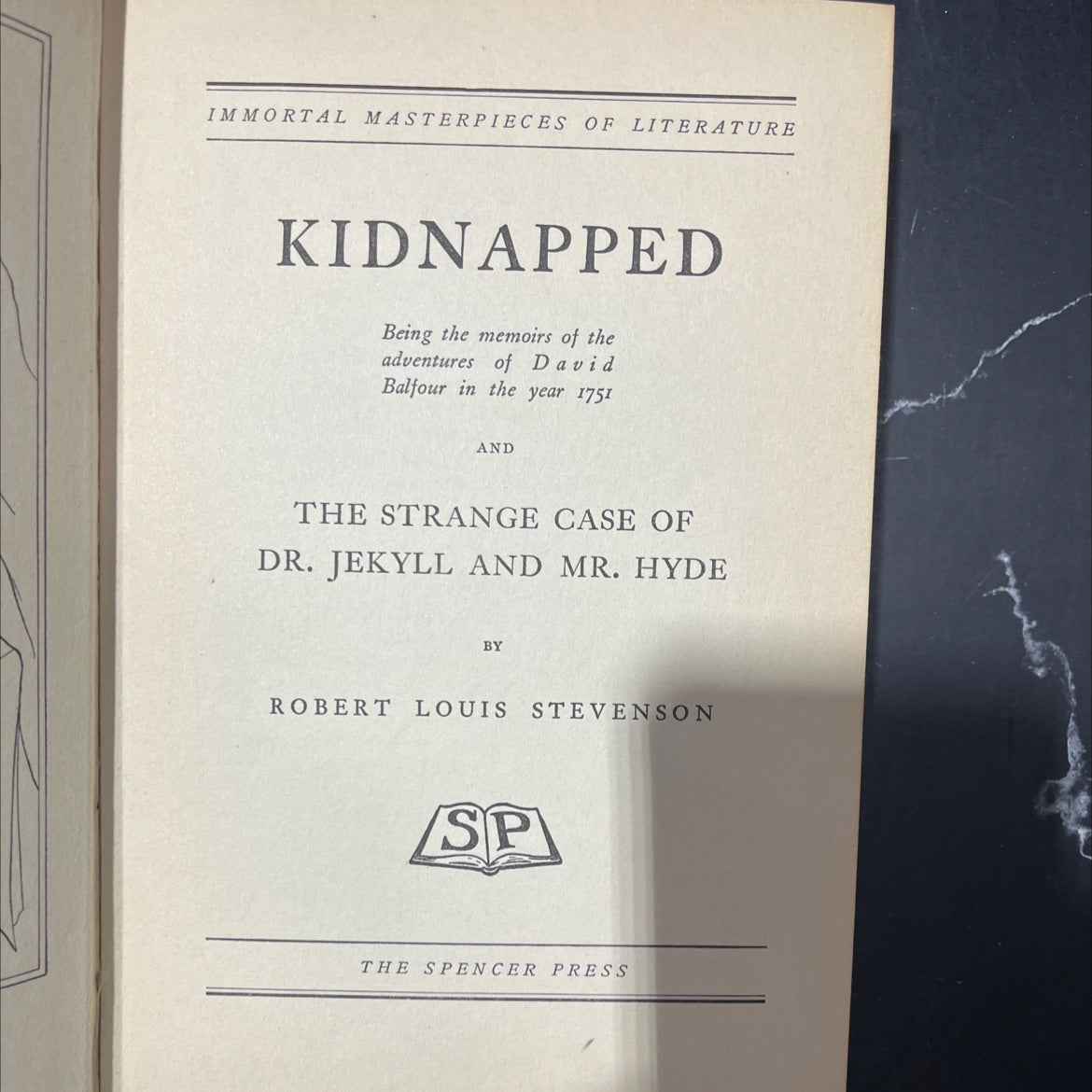 immortal masterpieces of literature kidnapped being the memoirs of the adventures of david balfour in the year 1751 and image 2