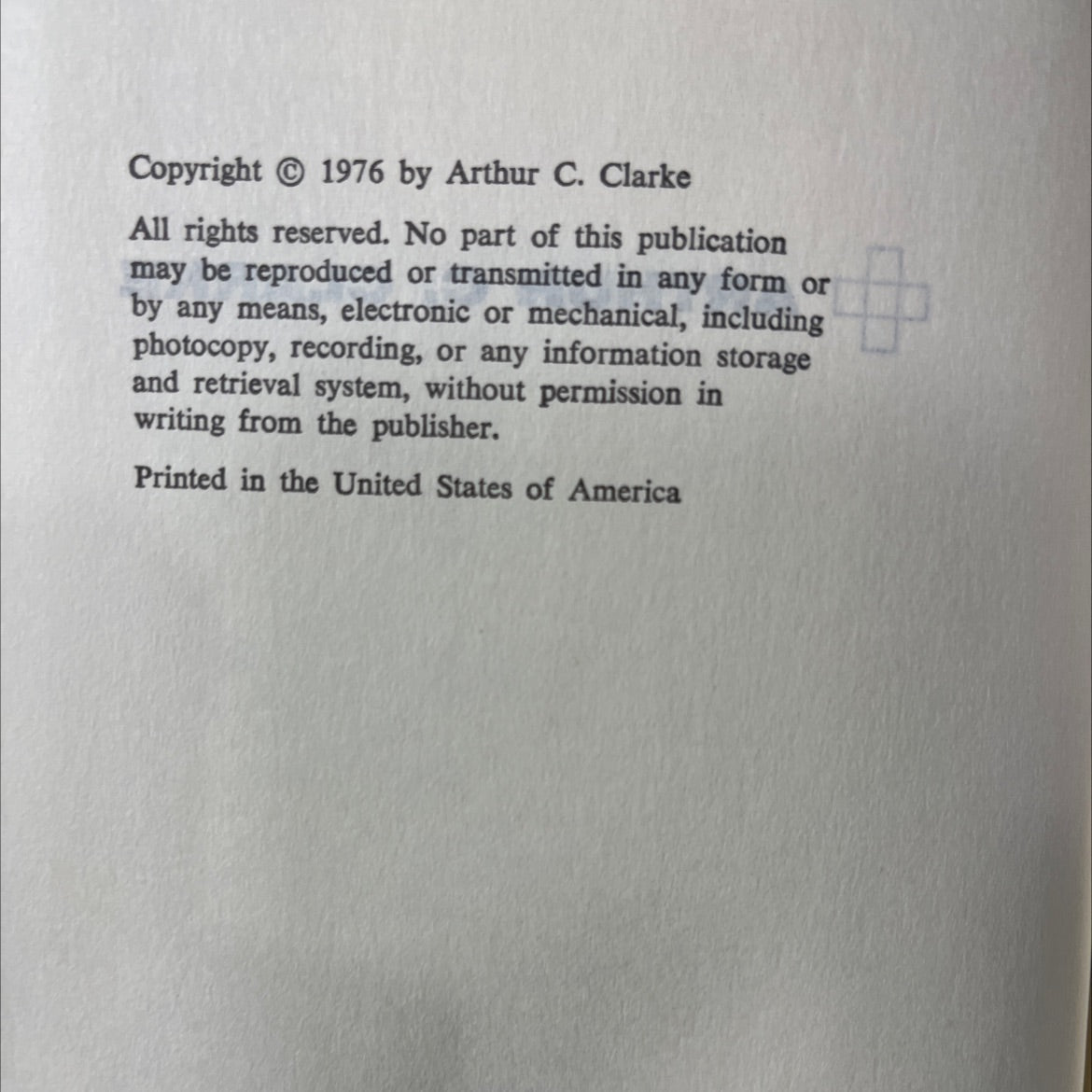 imperial earth book, by arthur c. clarke, 1976 Hardcover image 3