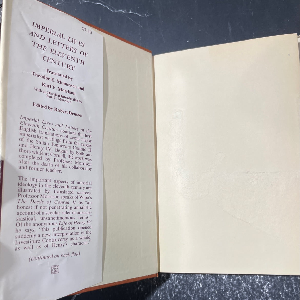 imperial lives and letters of the eleventh century book, by theodor e. mommsen and karl f. morrison, 1967 Hardcover image 4