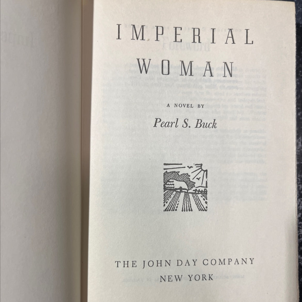 imperial woman book, by Pearl S. Buck, 1956 Hardcover image 2