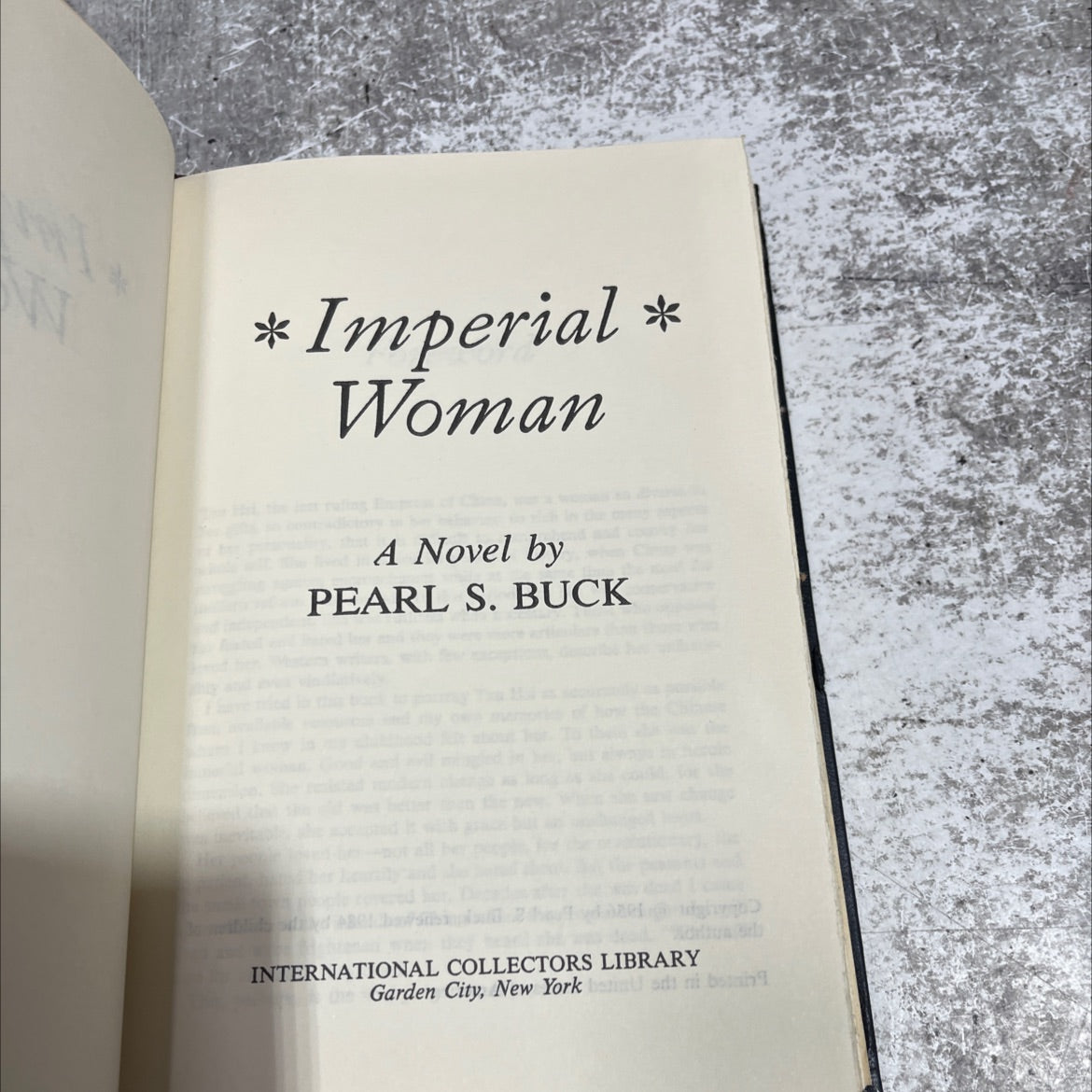 imperial woman book, by pearl s. buck, 1984 Hardcover image 2