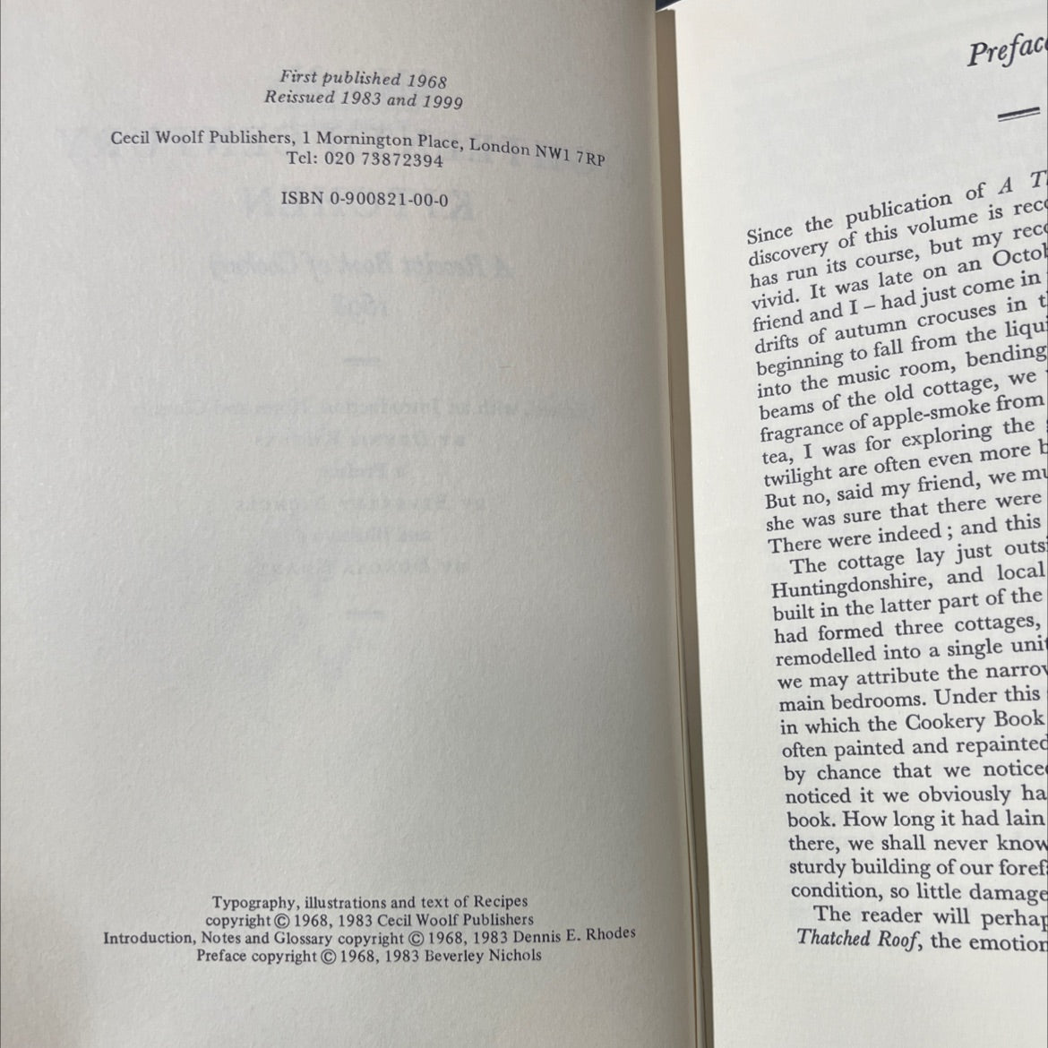 in an eighteenth century kitchen a receipt book of cookery book, by dennis rhodes, 1999 Hardcover image 3