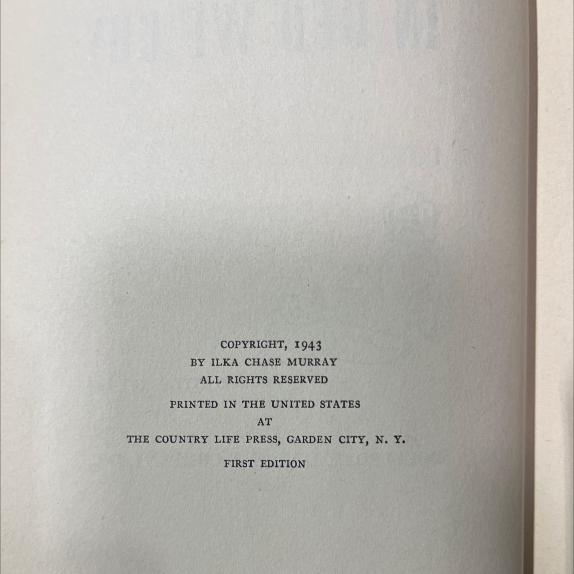 in bed we cry book, by ilka chase, 1943 Hardcover image 3