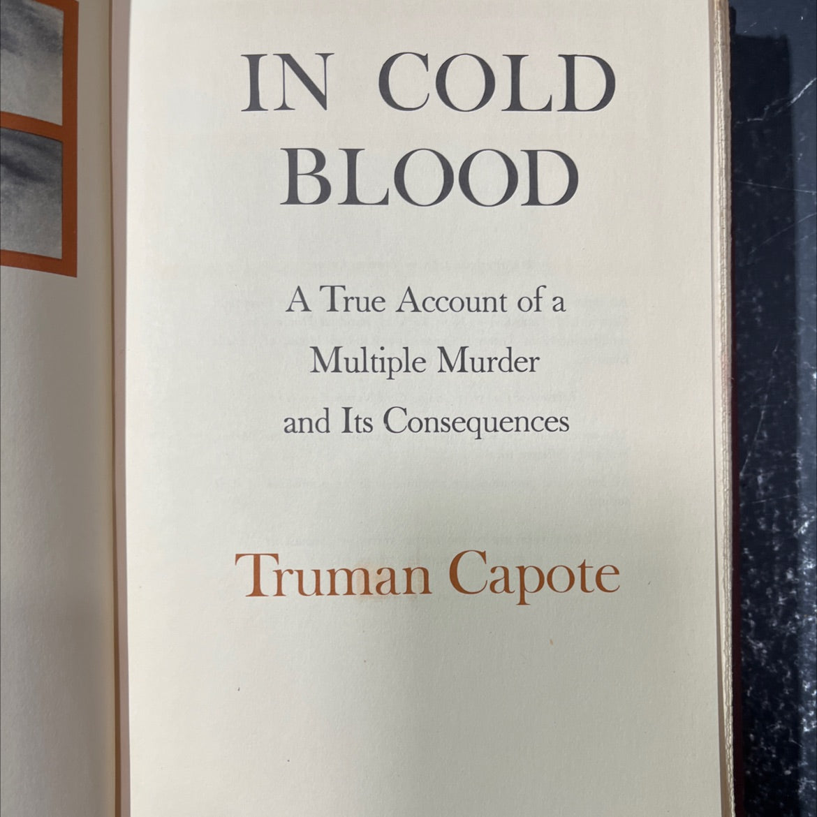 in cold blood book, by truman capote, 1965 Hardcover image 2