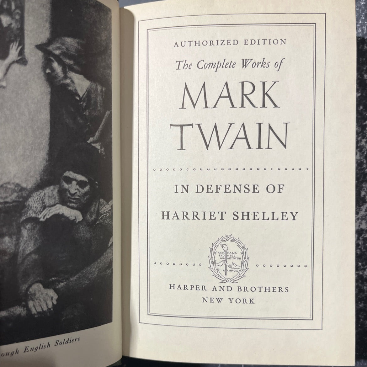 in defense of harriet shelley book, by mark twain, 1925 Hardcover image 2
