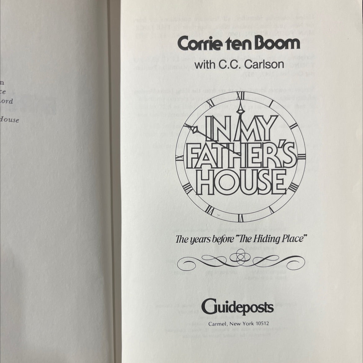 in my father's house book, by corrie ten boom, 1976 Hardcover image 2