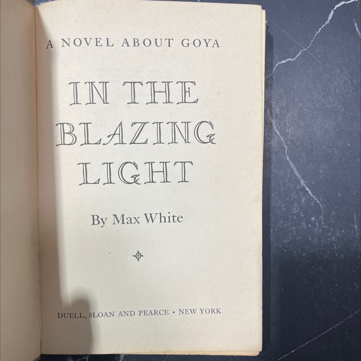 in the blazing light book, by max white, 1946 Hardcover image 2