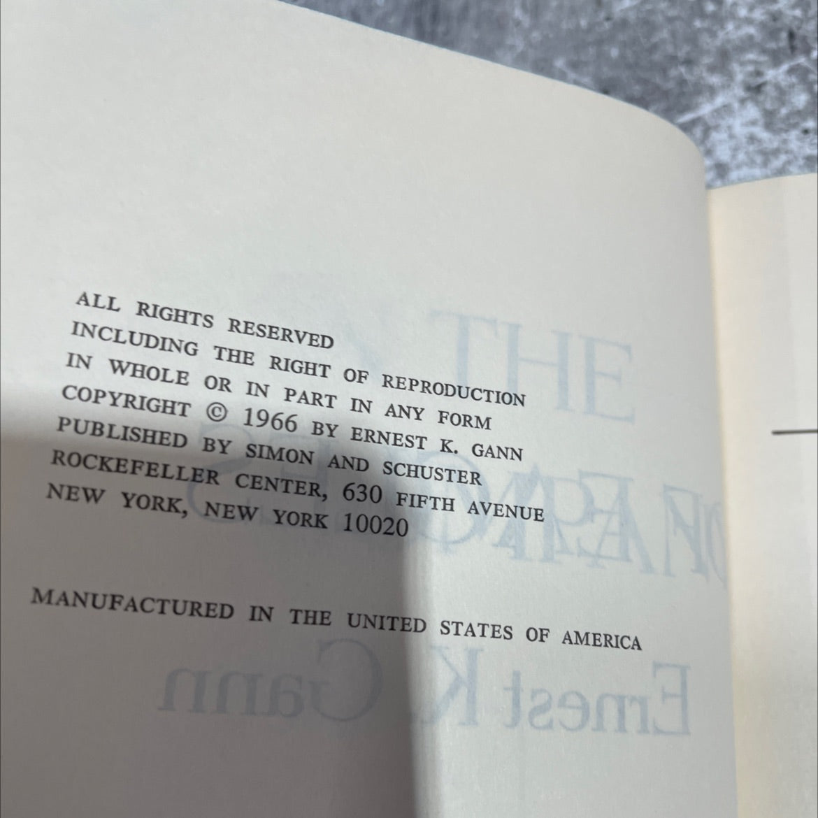in the company of eagles book, by ernest k. gann, 1966 Hardcover image 3