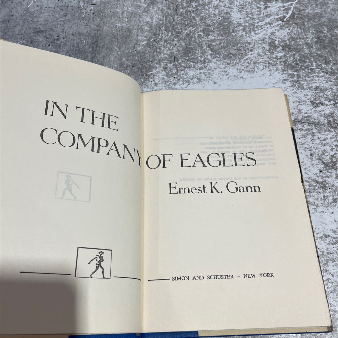 in the company of eagles book, by ernest k. gann, 1966 Hardcover image 2