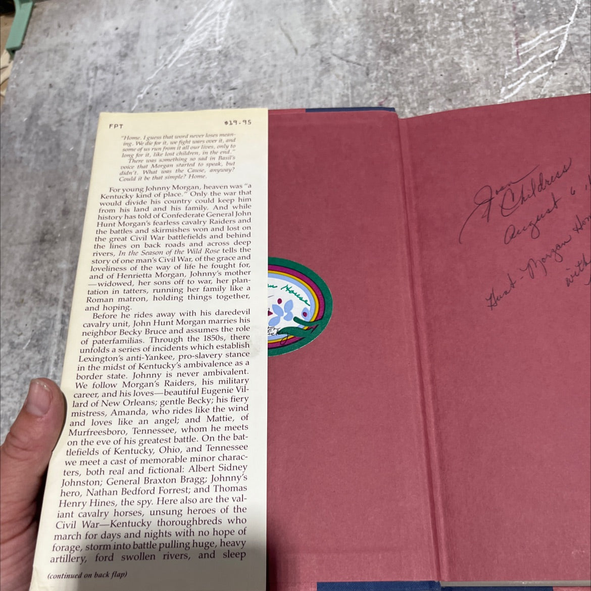 in the season of the wild rose book, by clara rising, 1986 Hardcover image 4