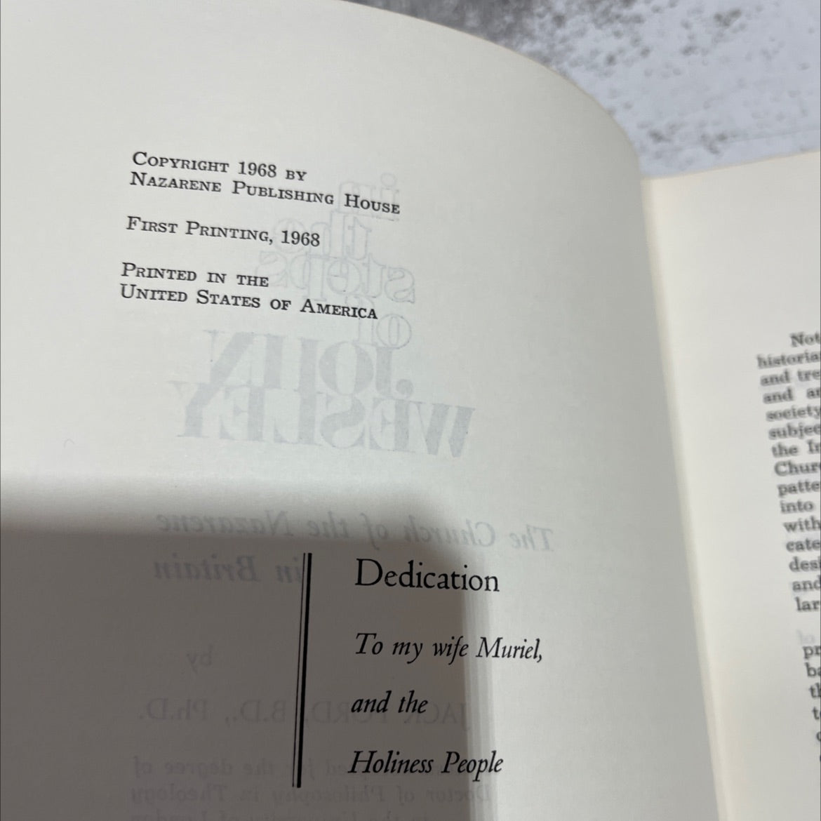 in the steps of john wesley the church of the nazarene in britain book, by jack ford, 1968 Hardcover image 3