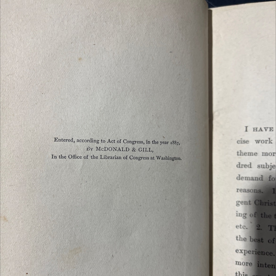 inbred sin book, by rev. george a. mclaughlin, 1902 Hardcover image 3