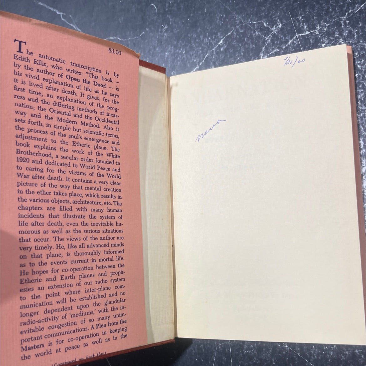 incarnation a plea from the masters book, by wilfred brandon, 1958 Hardcover image 4