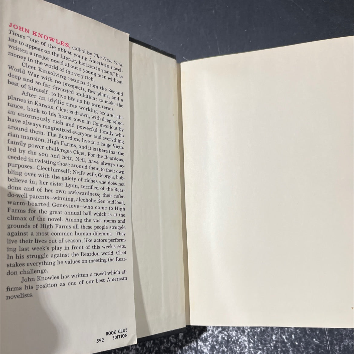 indian summer book, by john knowles, 1966 Hardcover image 4