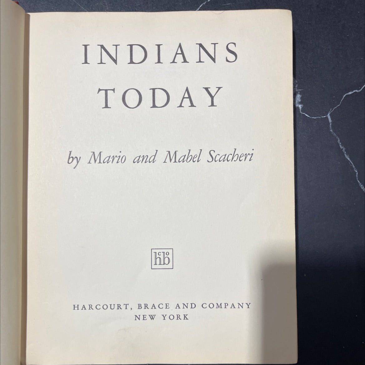 indians today book, by mario and mabel scacheri, 1936 Hardcover image 2