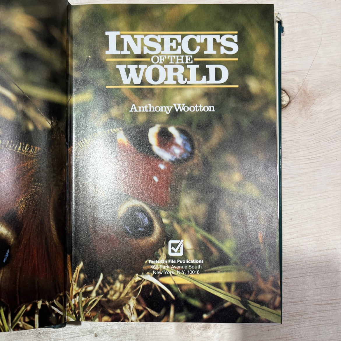 insects of the world book, by Anthony Wootton, 1986 Hardcover, Vintage, Heavily Used image 2