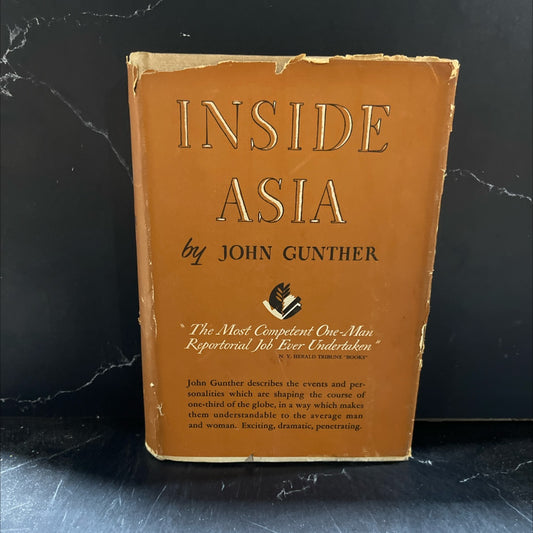 inside asia book, by john gunther, 1939 Hardcover image 1