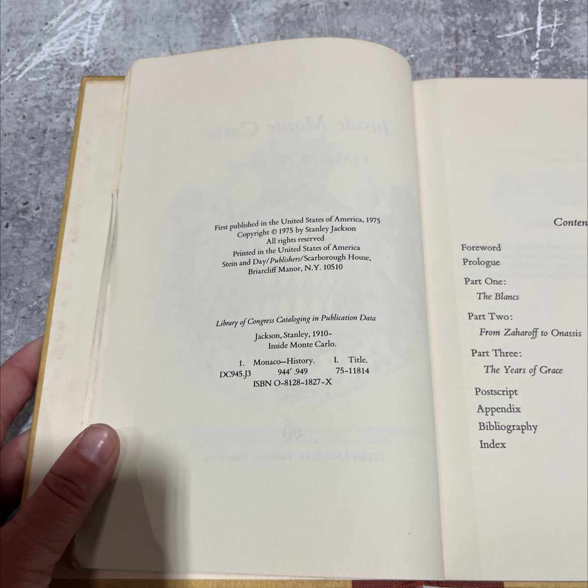 inside monte carlo book, by stanley jackson, 1975 Hardcover image 3