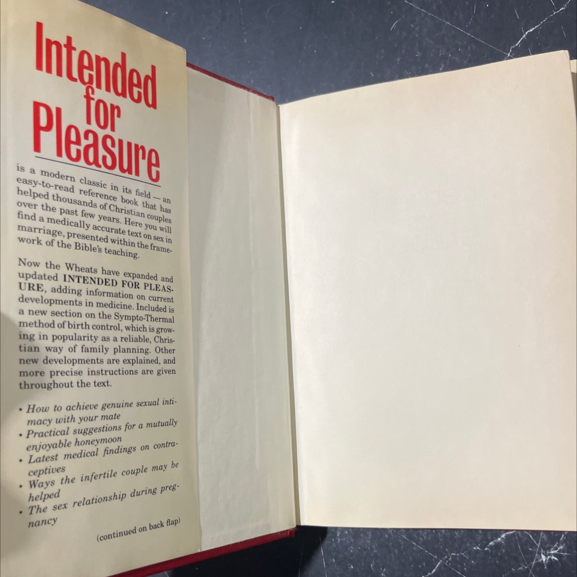 intended for pleasure book, by Ed Wheat, M.D. and Gaye Wheat, 1981 Hardcover image 4
