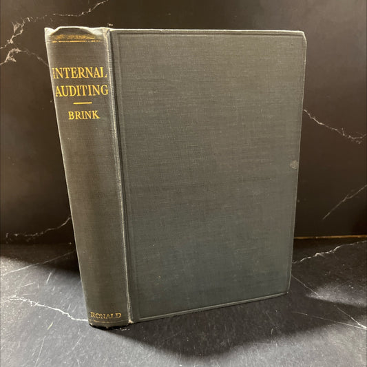 internal auditing its nature and function and methods of procedure book, by victor z. brink, 1943 Hardcover image 1